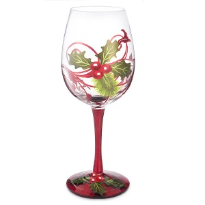 holly-berries-hand-painted-wine-glass-600x600